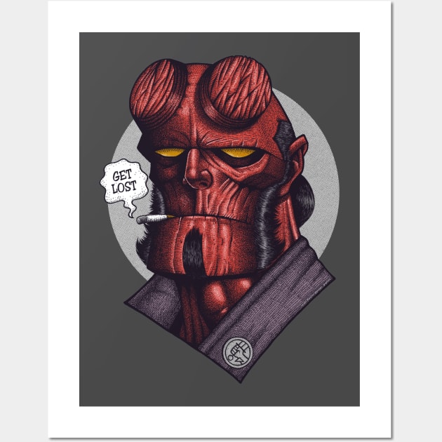 Hellboy Wall Art by PeligroGraphics